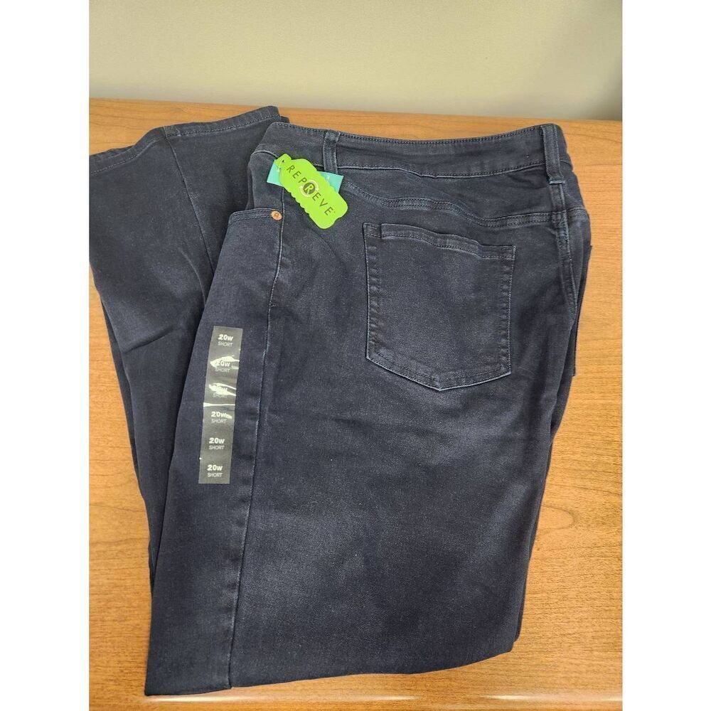 NWT Maurices classic slim boot 20W short navy denim jean (L)